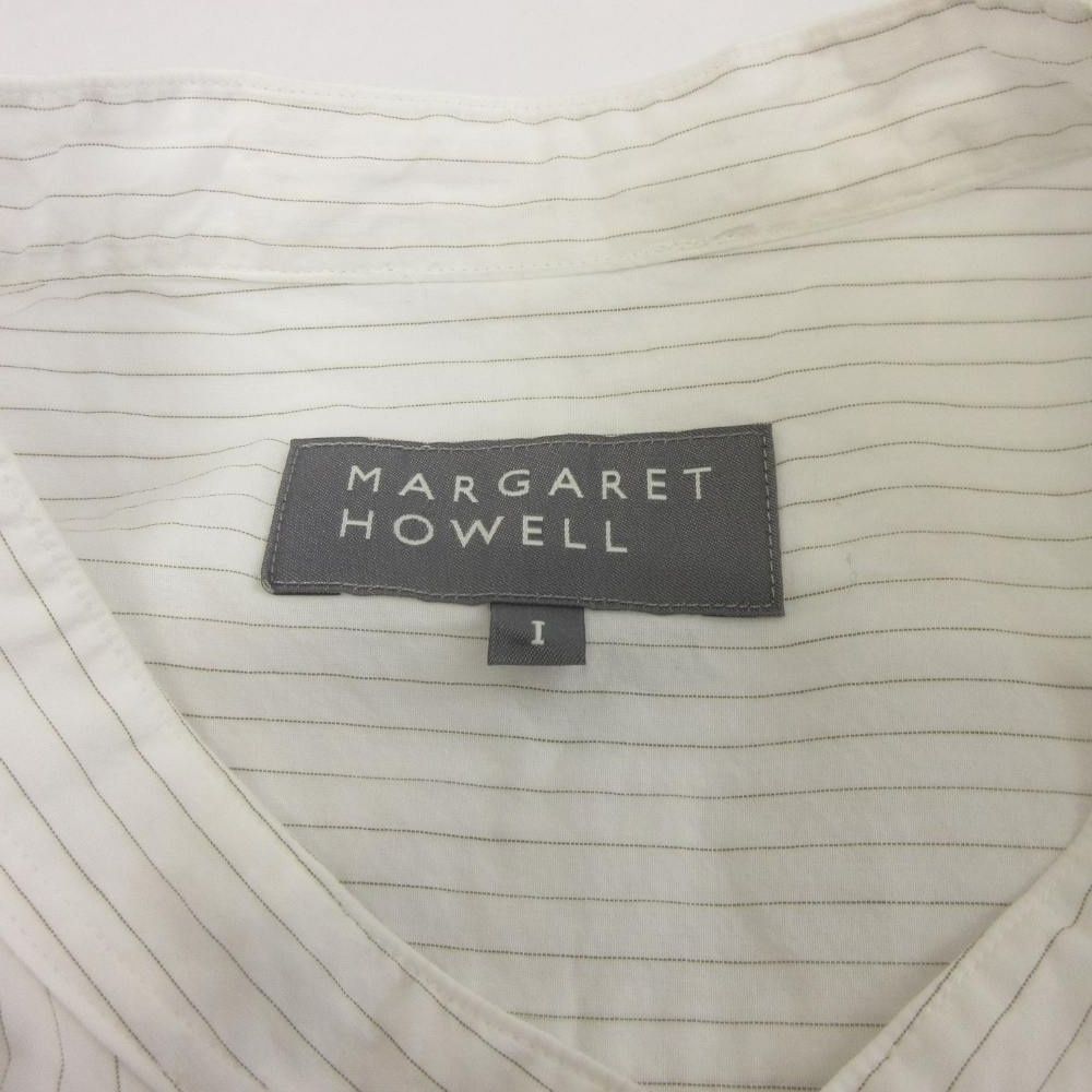 マーガレットハウエル MARGARET HOWELL シャツ ブラウス バンドカラー