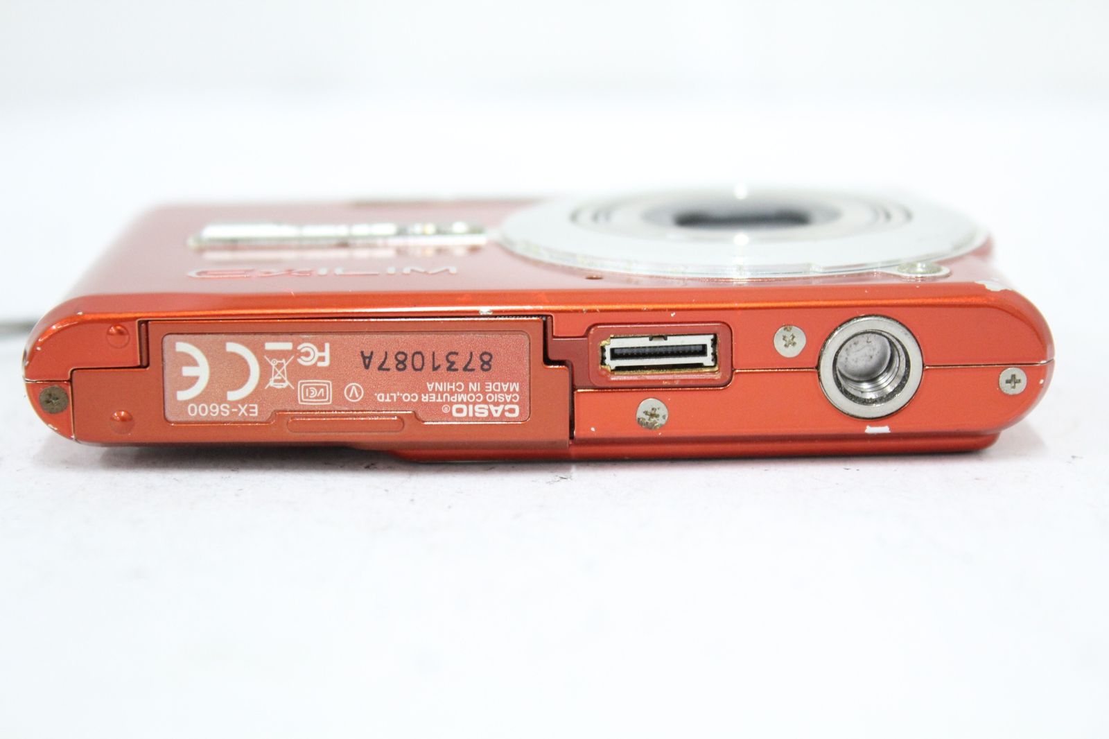 返品保証】 カシオ Casio EXILIM EX-S600 オレンジ 3x バッテリー付き