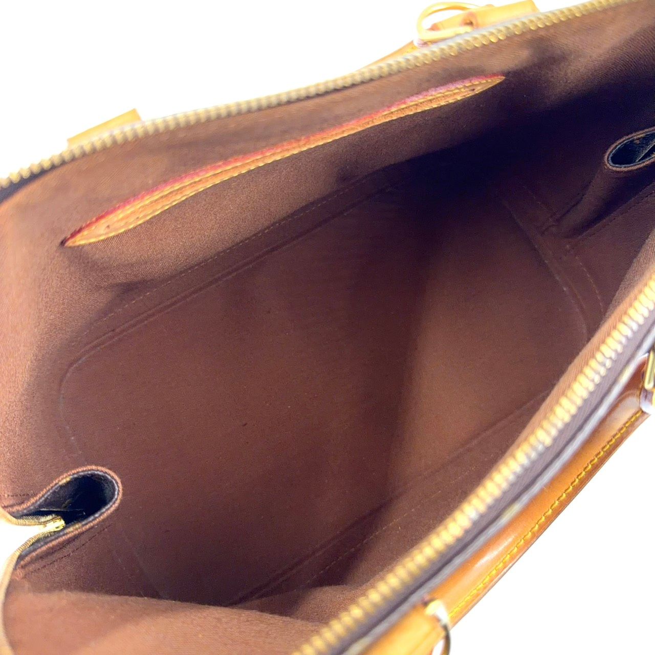 LOUIS VUITTON アルマPM モノグラム モノグラム レザー×PVC ブラウン  