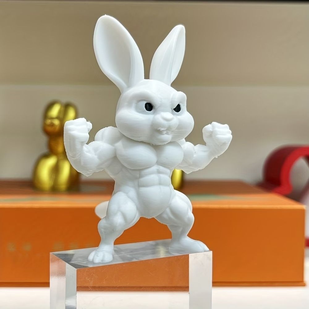 フィギュア マッスルウサギ 8cm 筋肉 うさぎ マッチョ ミニチュア 置物