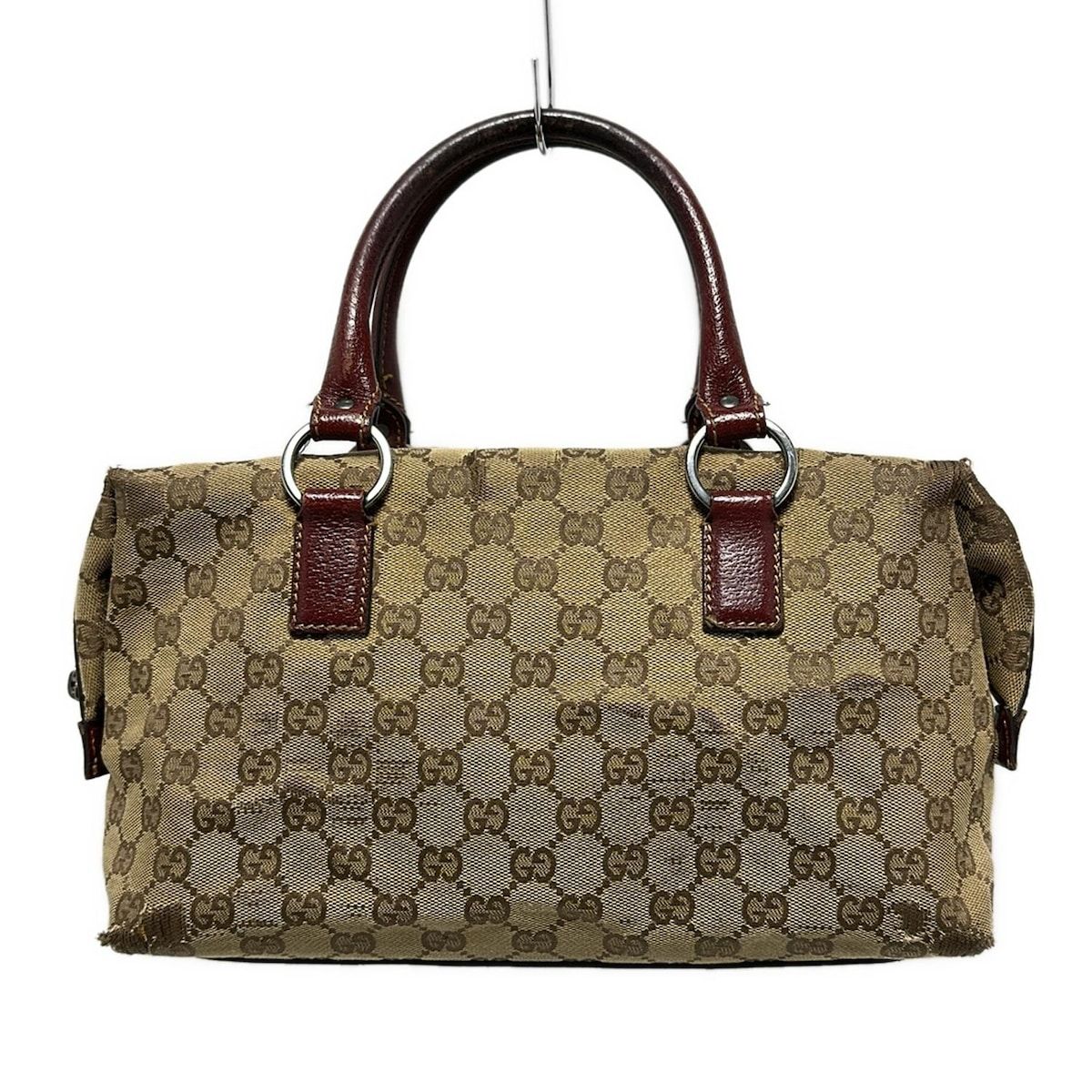 GUCCI(グッチ) ハンドバッグ GG柄 113009 ライトブラウン×ダーク 