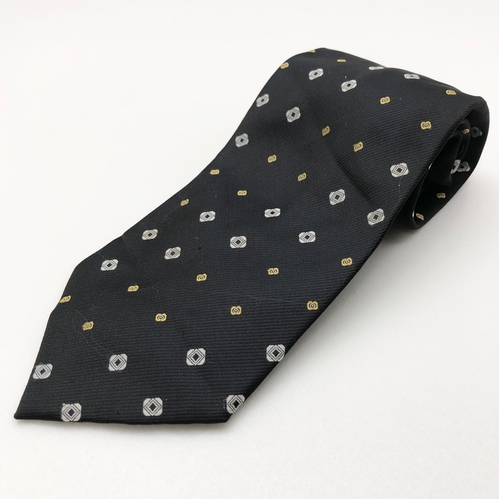 HUGO BOSS ネクタイ 絹 シルク 黒 ブラック ヒューゴボス SGSS26-0156