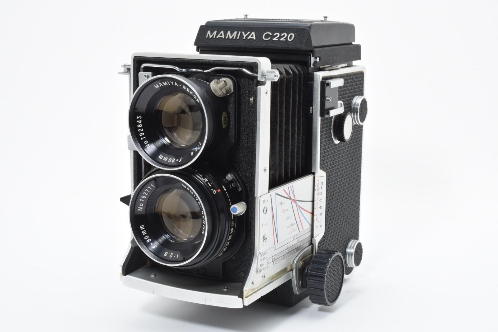 4810 マミヤ Mamiya C220 Pro Sekor 80mm f/2.8 二眼レフ フィルム