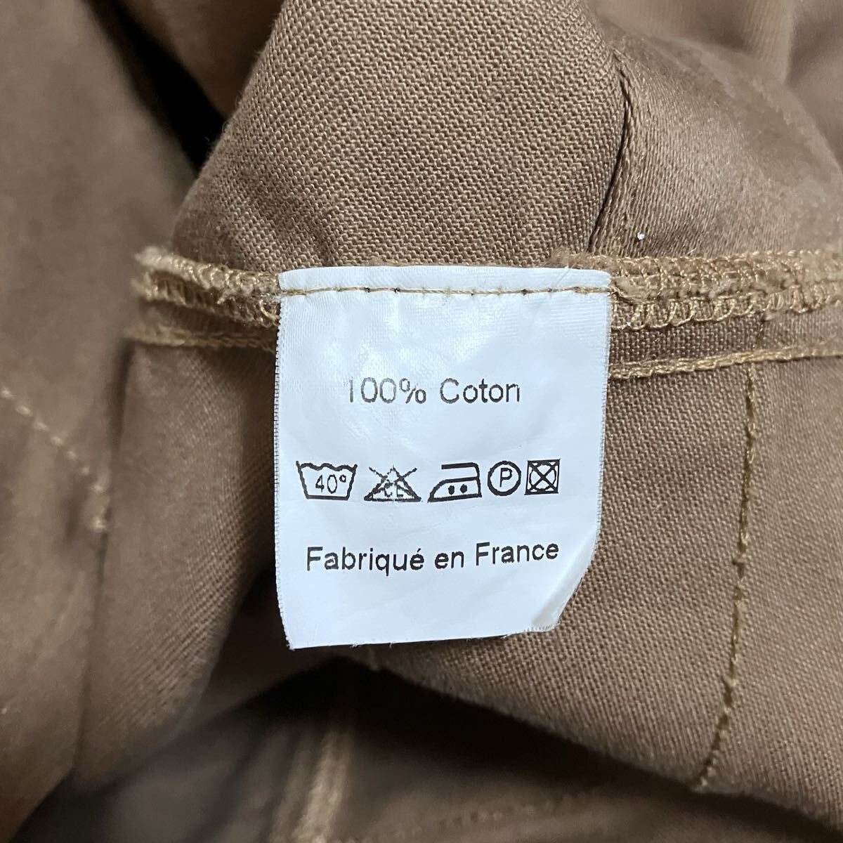 Honnete オネット フランス製 コットン モールスキン マルチポケット 