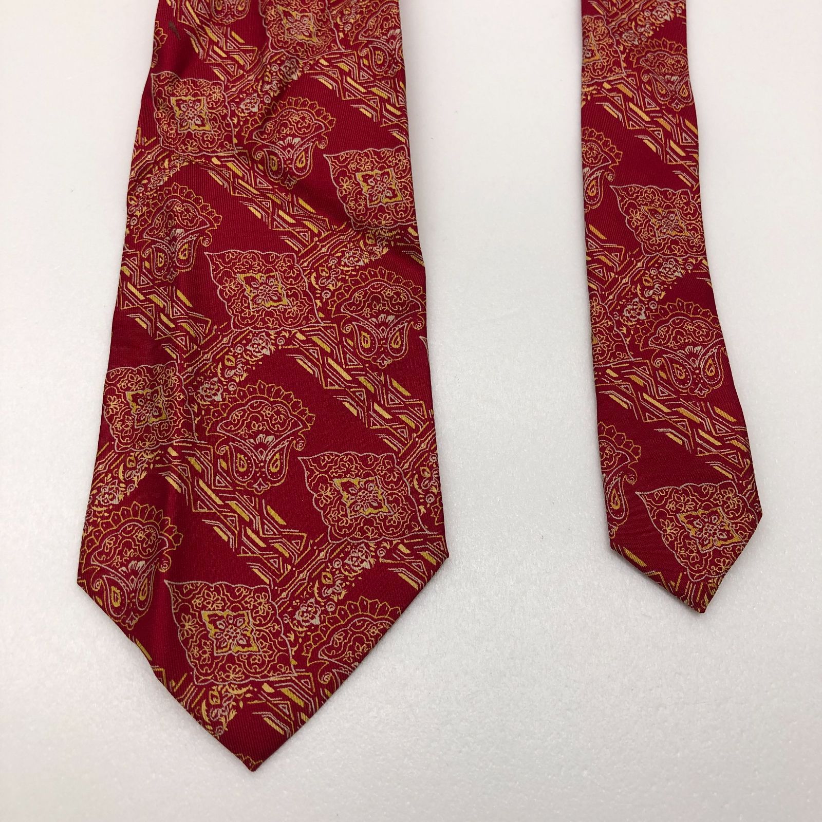 Christian Dior Monsieur ネクタイ 絹 シルク 赤 レッド クリスチャン