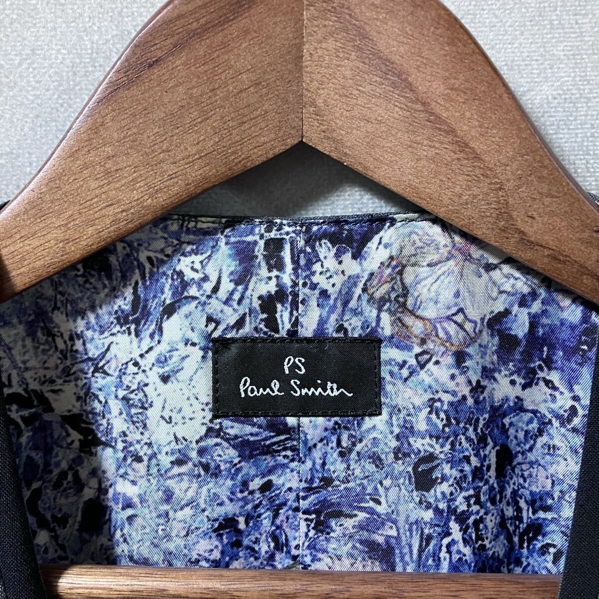 PS Paul Smith ピーエスポールスミス 花柄 裏地 パイピング 6ボタン 