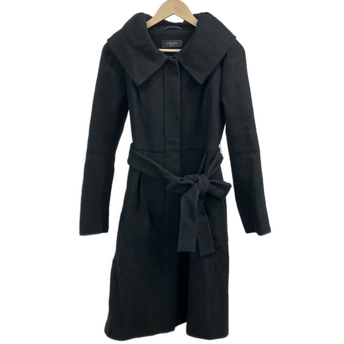 COTOO(コトゥー) コート サイズ40 M レディース美品 - 黒 長袖/秋/冬  