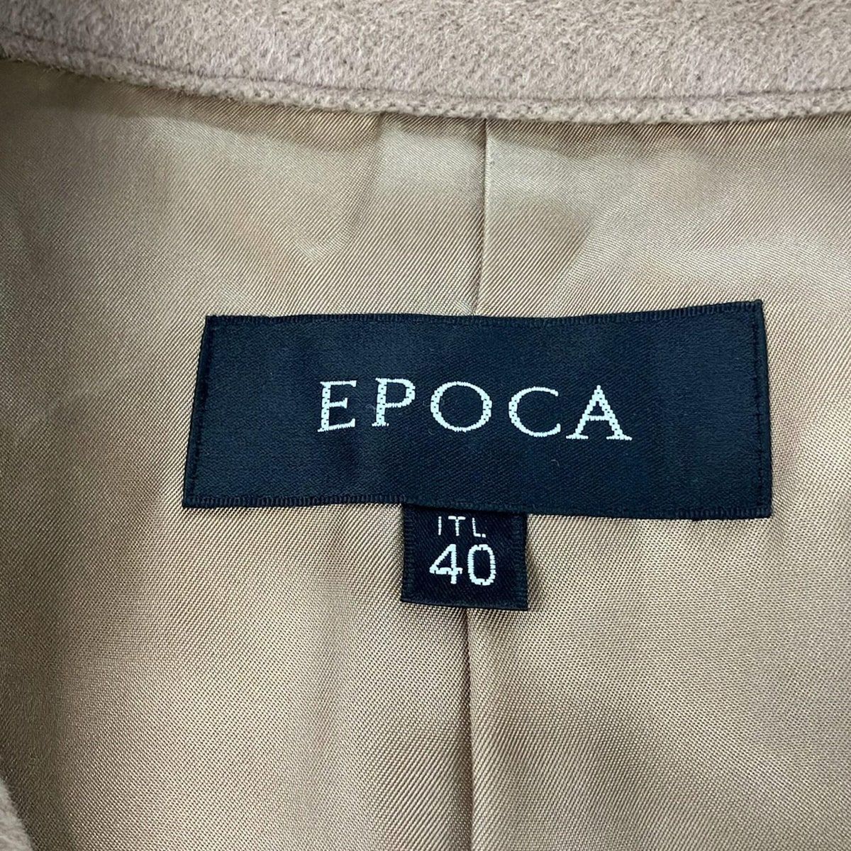 EPOCA(エポカ) コート サイズITL 40 レディース美品 - ブラウン 長袖  