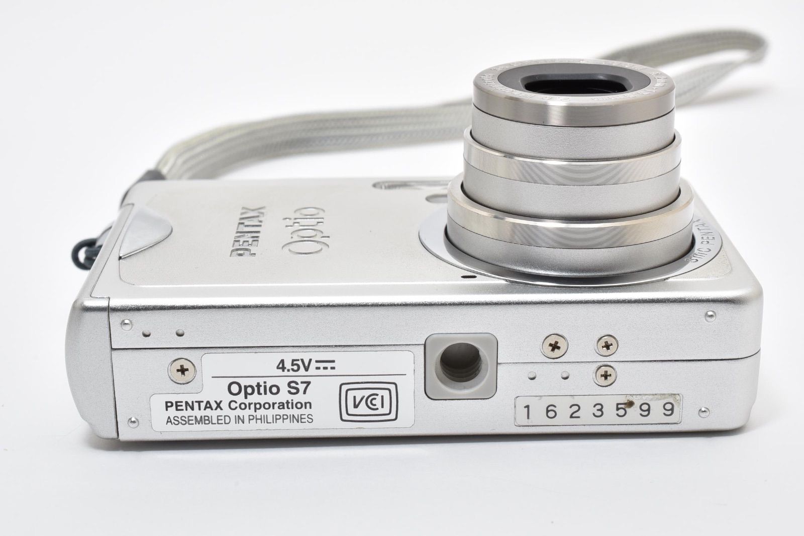 美品】ペンタックス PENTAX Optio S7 シルバー コンパクトデジタル