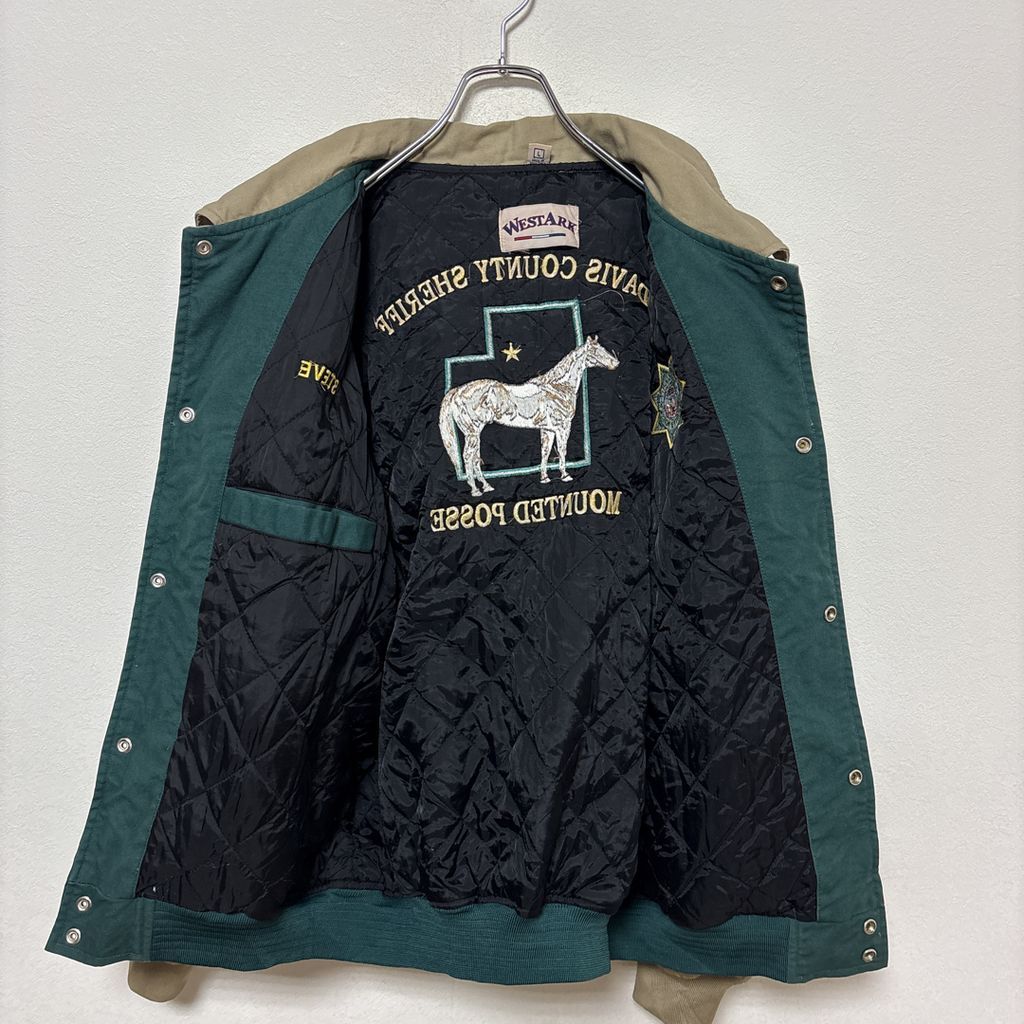 WestArk】 90s 中綿キルティングライナー ユタ州 デービス郡 保安官