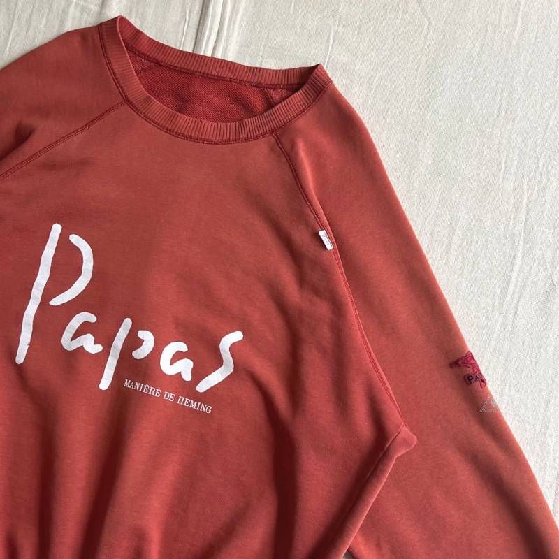 希少 90s vintage PAPAS パパス 短丈シルエット ラグランスリーブ