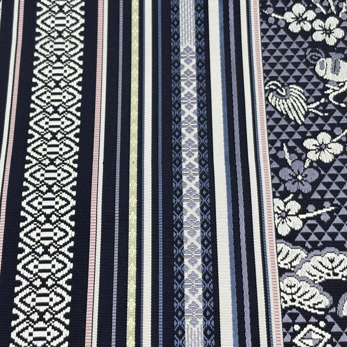 美品】 名古屋帯 逸品 証紙 博多織 八寸名古屋帯 松葉仕立て 筑前間道