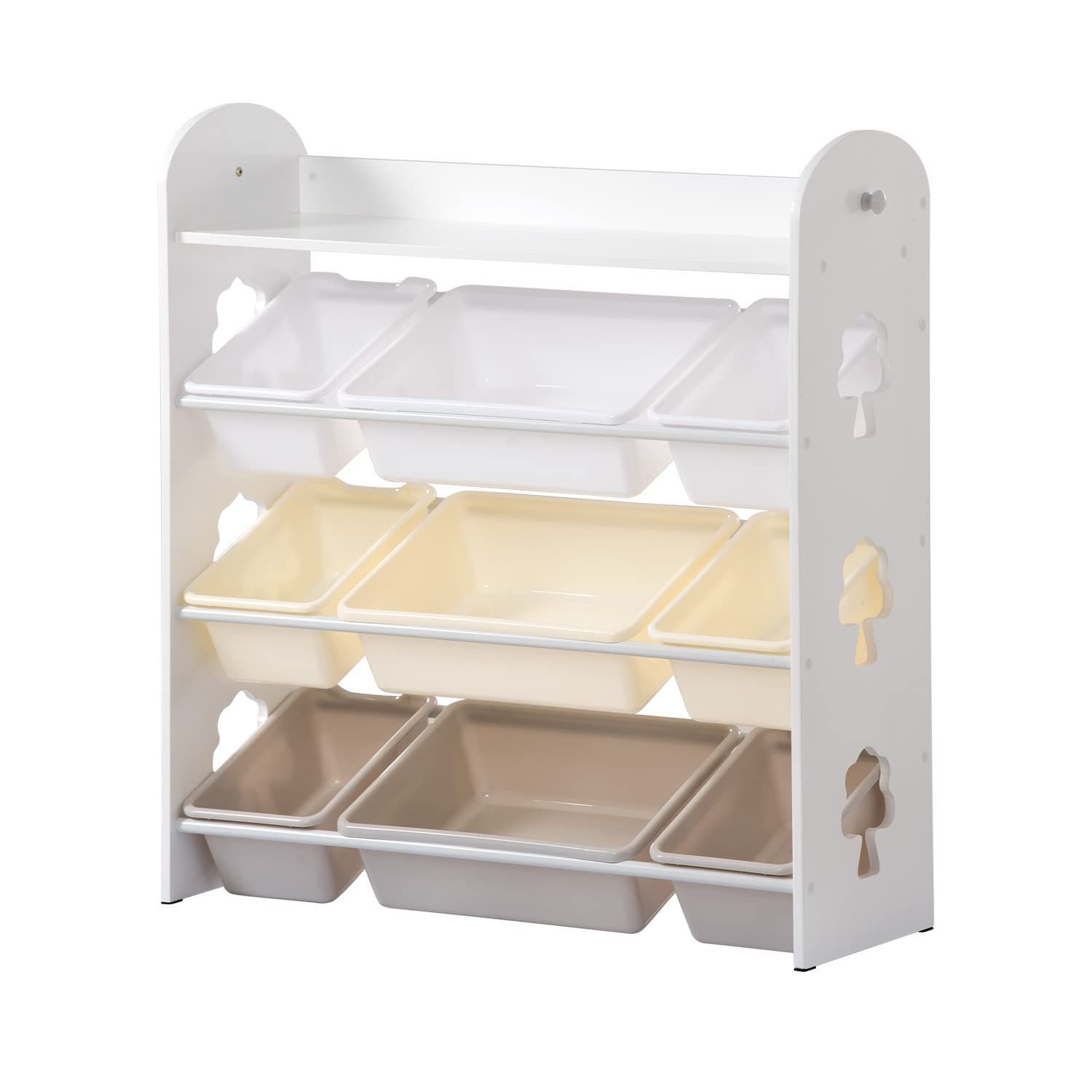 特価 絵本ラック おもちゃ おもち収納 収納 4段ラック 絵本棚 子ども用