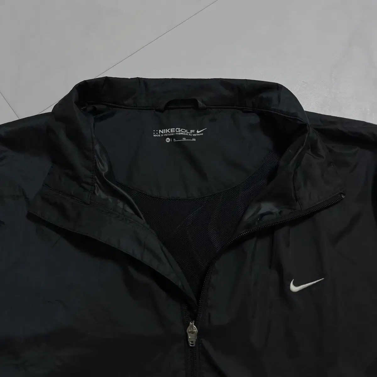 正規品 NIKE ブラック スウッシュ 팔분리 ウィンドブレーカー XL