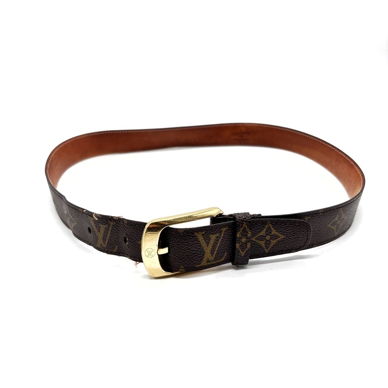 良品】LOUIS VUITTON ルイヴィトン ベルト 80 サンチュール エリプス 