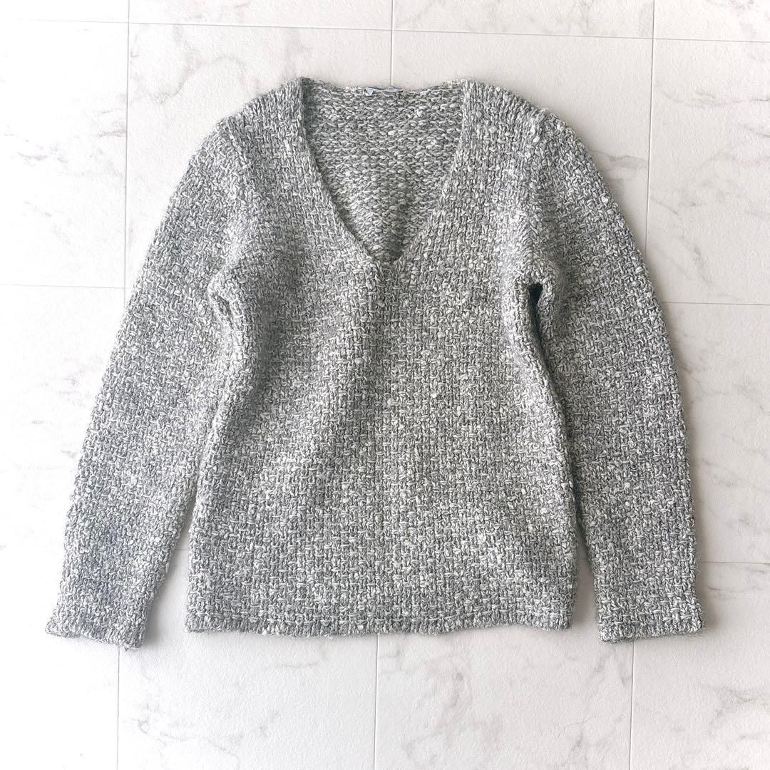 cnr0053* 美品 Max Mara マックスマーラ 白タグ ローゲージニット