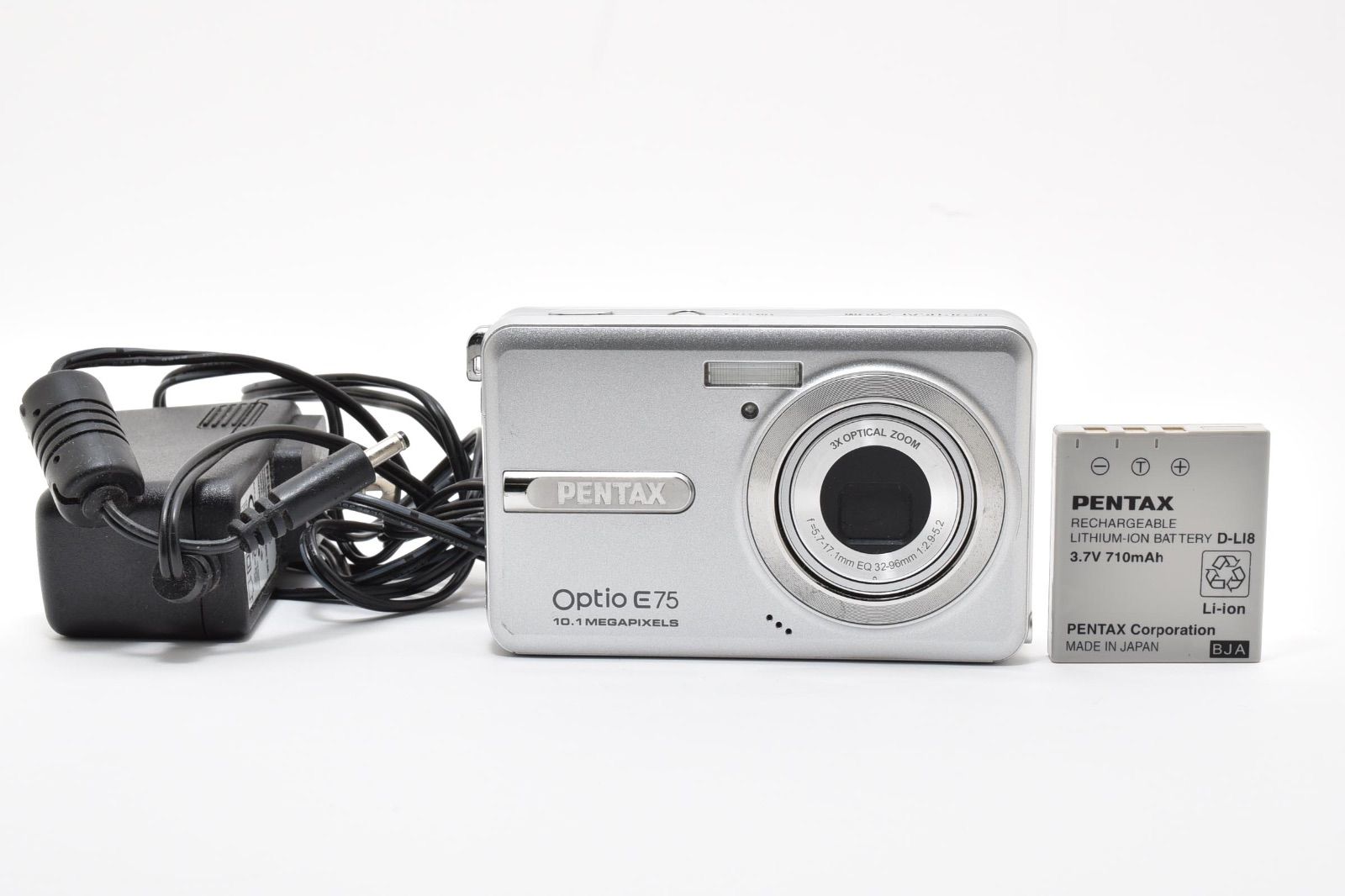 ペンタックス PENTAX Optio E75 シルバー コンパクトデジタルカメラ