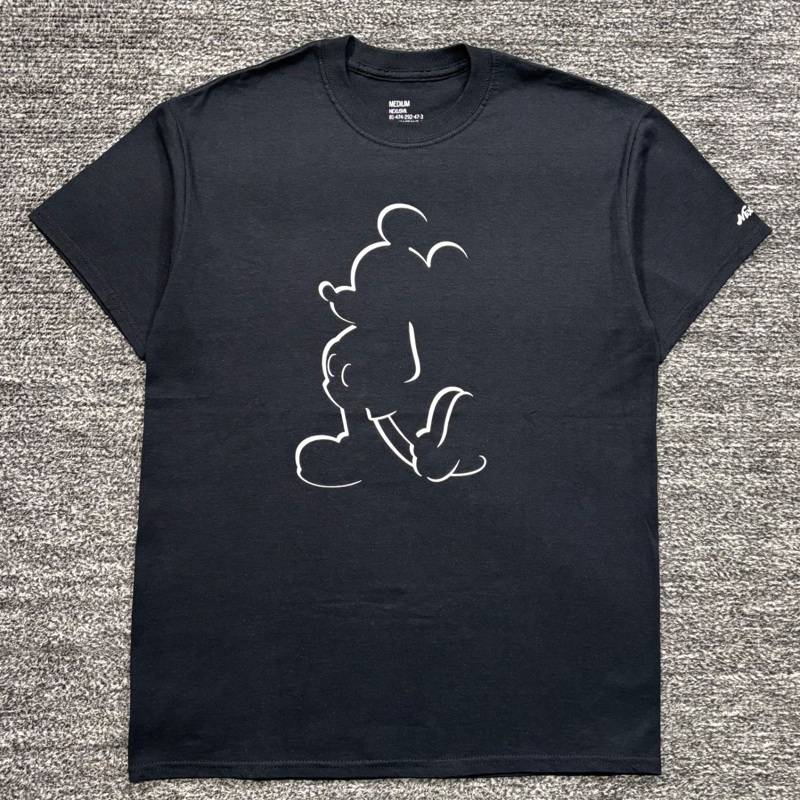 極美品 NEXUSVII × Disney Shadow Mickey Tee Black M NEXUS7 ネクサス