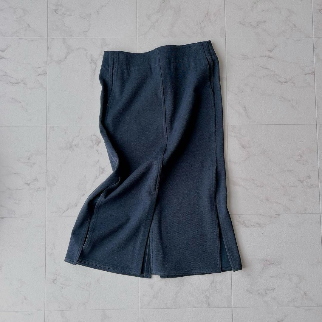 LEMAIRE ウール混スカート 美品 LEMAIRE ルメール ウールコットン スカート ブルーグレー