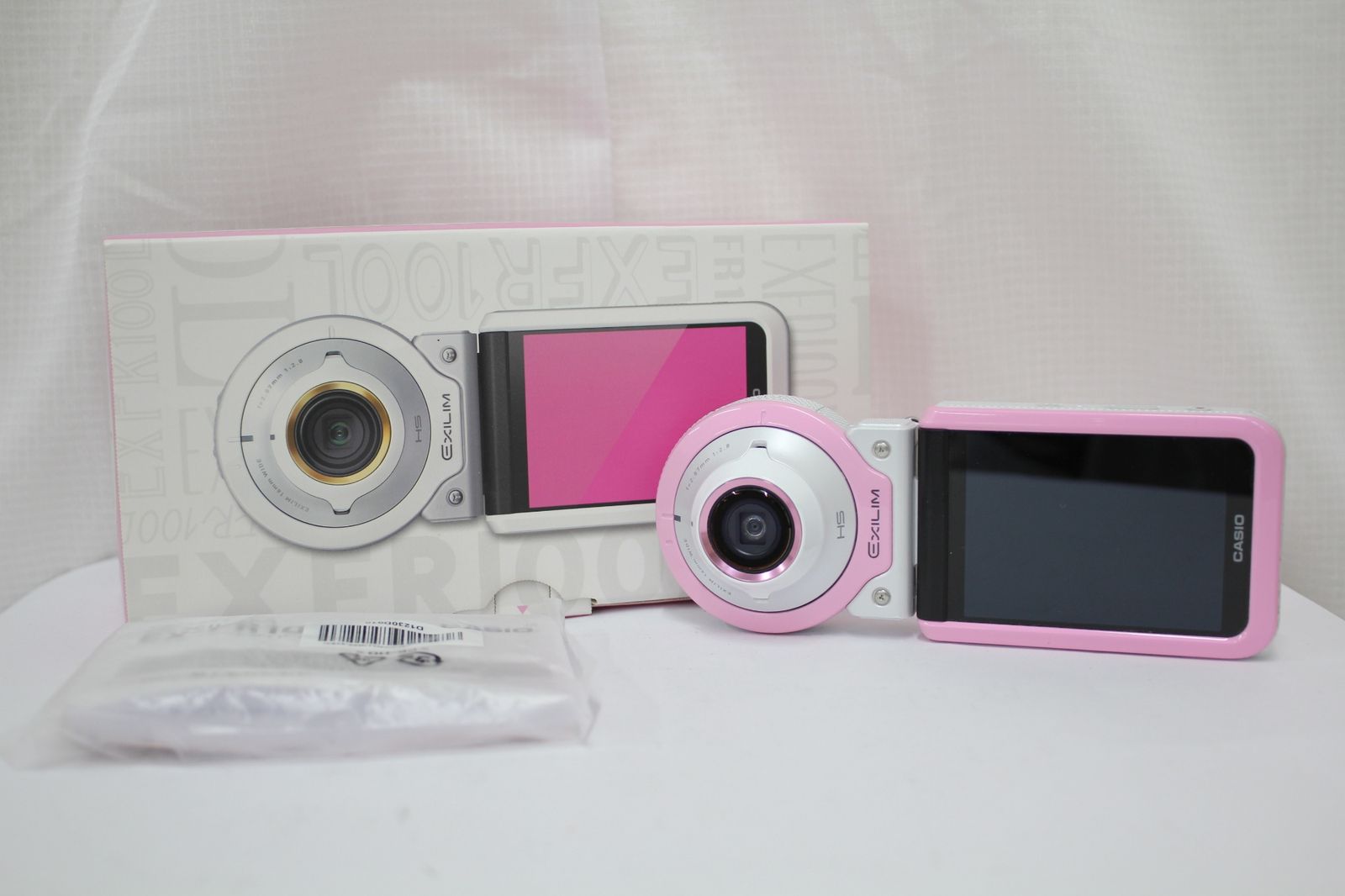 カメラ 【返品保証】 【元箱付き】カシオ Casio EX-FR100L HS ピンク 