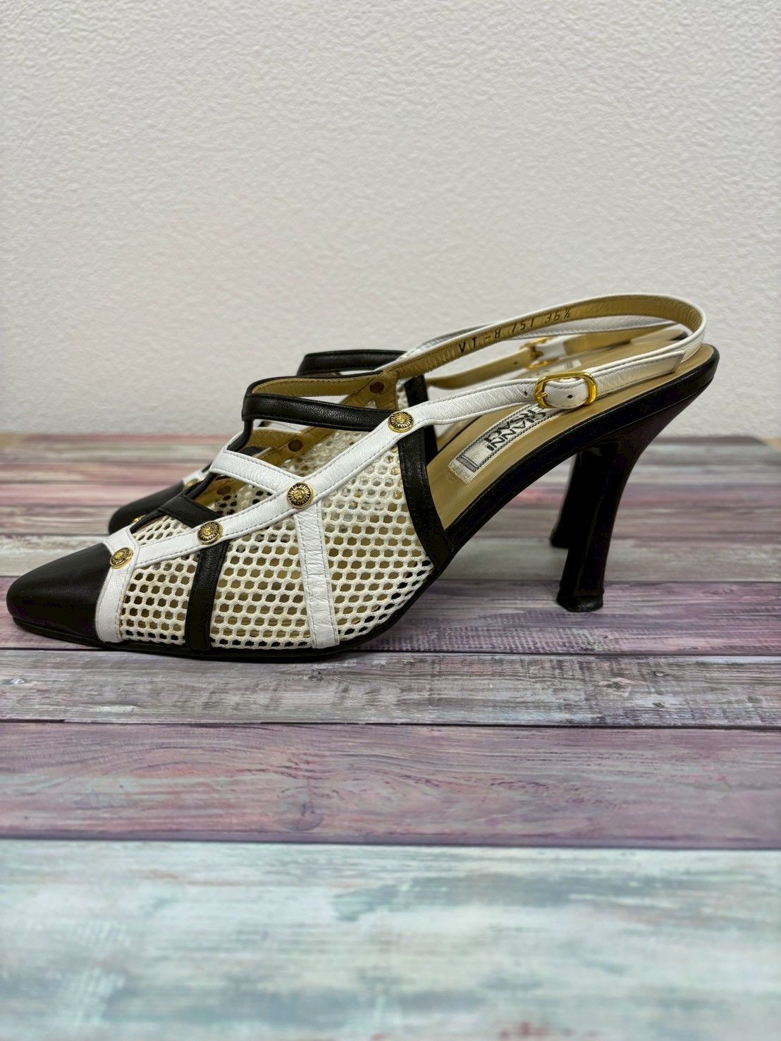 GIANNI VERSACE ジャンニ ヴェルサーチ メッシュ レザー ストラップ