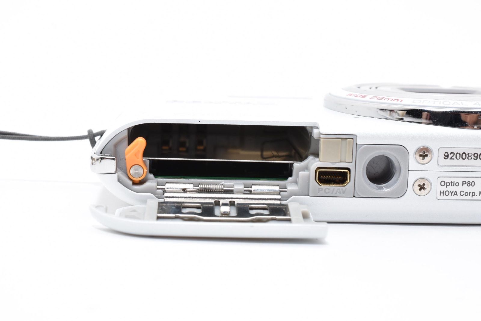 美品】ペンタックス PENTAX Optio P80 ホワイト コンパクトデジタル