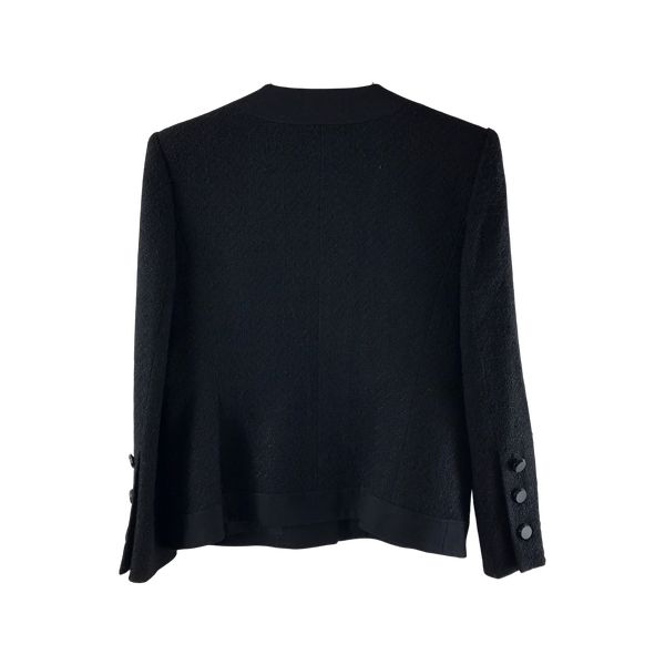 LA8348 ジバンシースカートスーツ セットアップ 黒 ウール100％ 10 GeeRA（ジーラ） セットアップ 「2点セット」ストレッチ