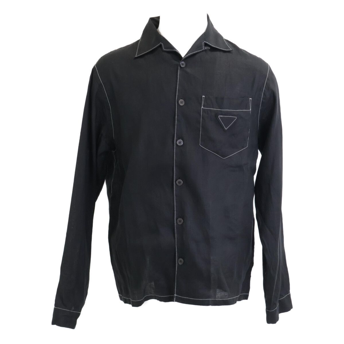 PRADA プラダ 美品 25年 UCN441 フロントボタン長袖シャツ S - メルカリ