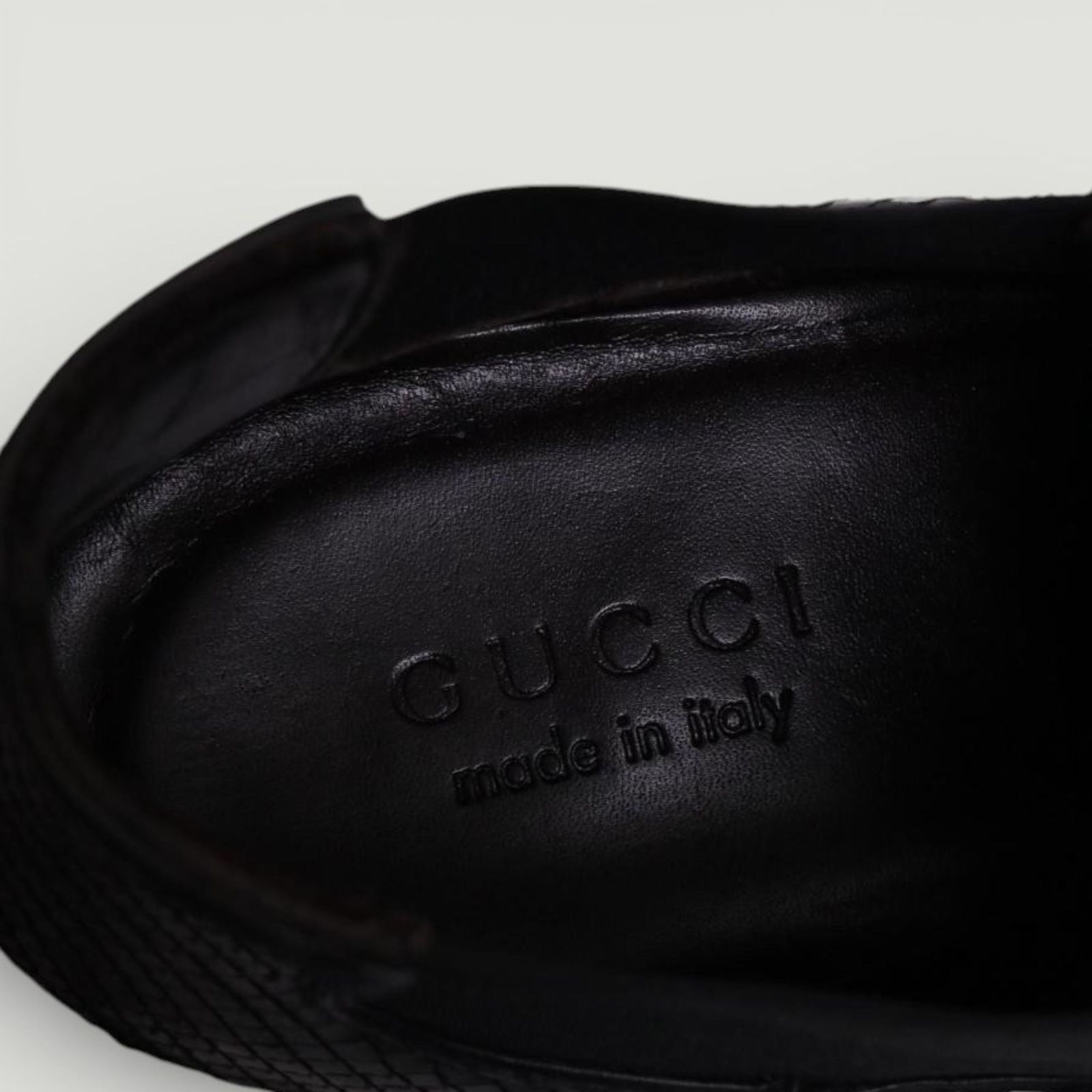 新品未使用】GUCCI グッチ メンズ サイドゴアブーツ パイソンレザー 