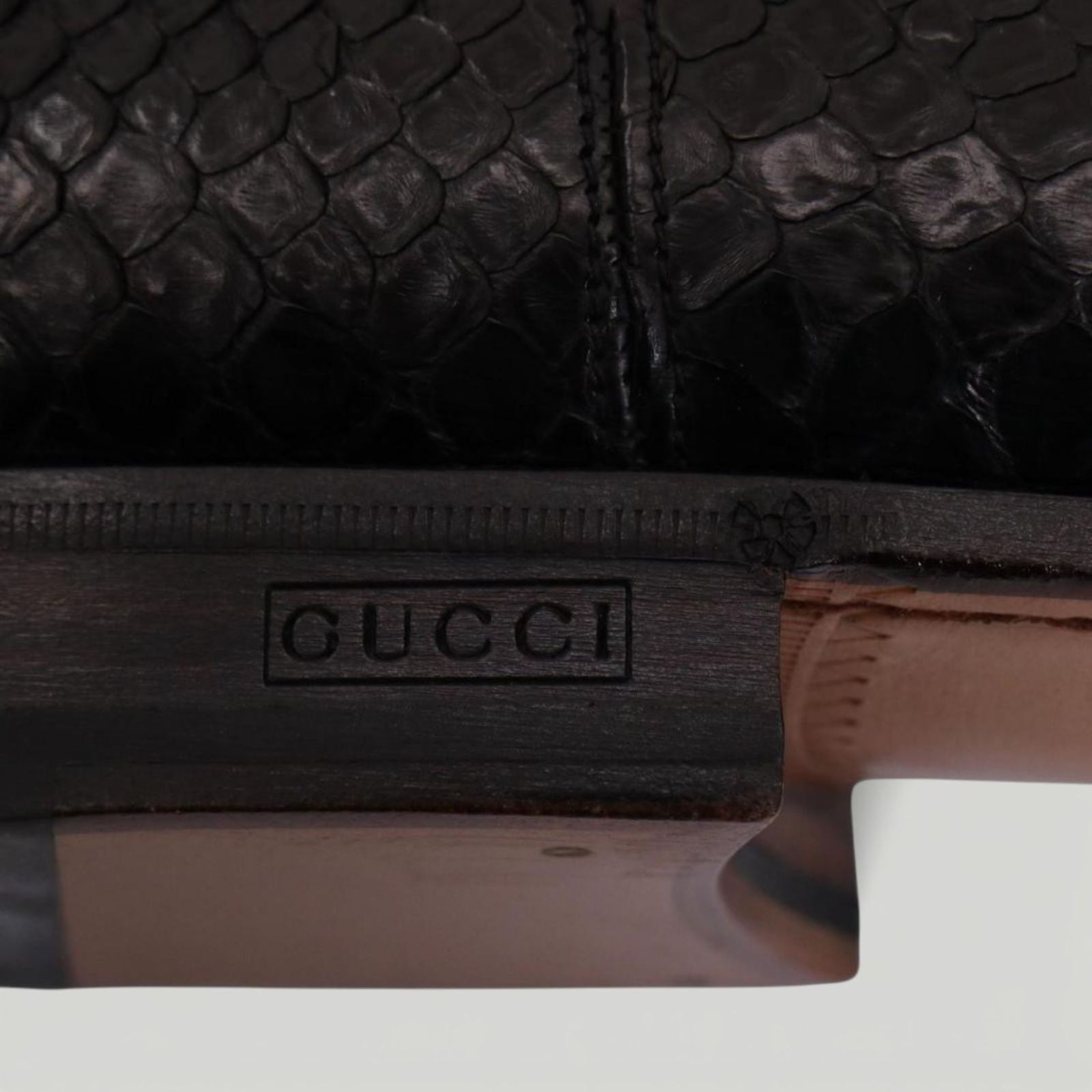 新品未使用】GUCCI グッチ メンズ サイドゴアブーツ パイソンレザー 