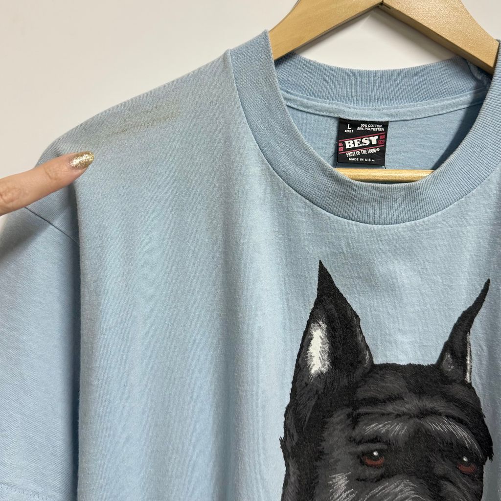 USA製 FRUIT OF THE LOOM フルーツオブザルーム シュナウザー 犬 dog 