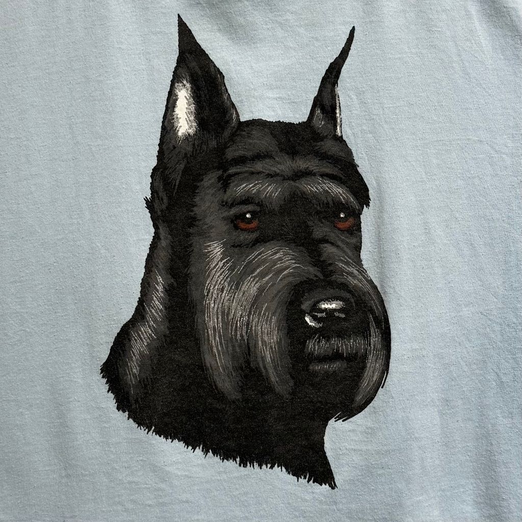 USA製 FRUIT OF THE LOOM フルーツオブザルーム シュナウザー 犬 dog 