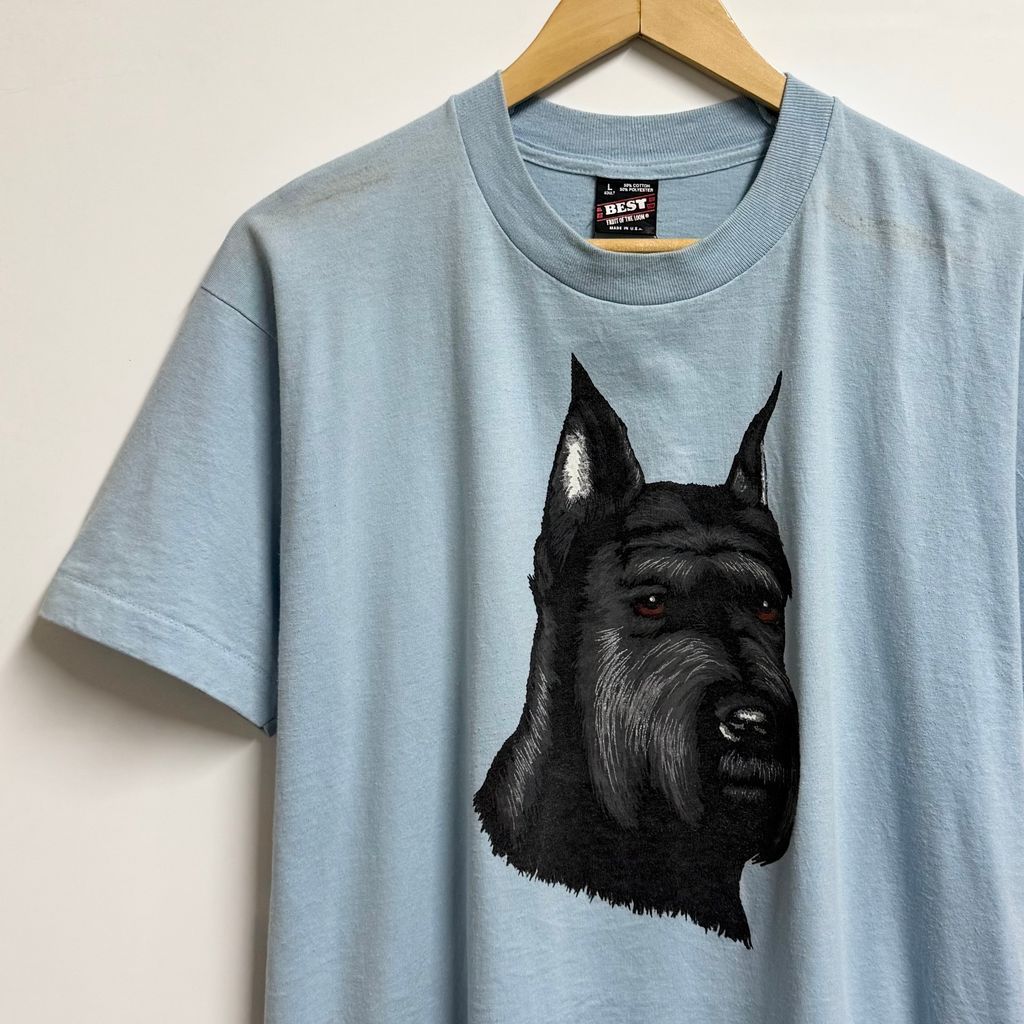 USA製 FRUIT OF THE LOOM フルーツオブザルーム シュナウザー 犬 dog 