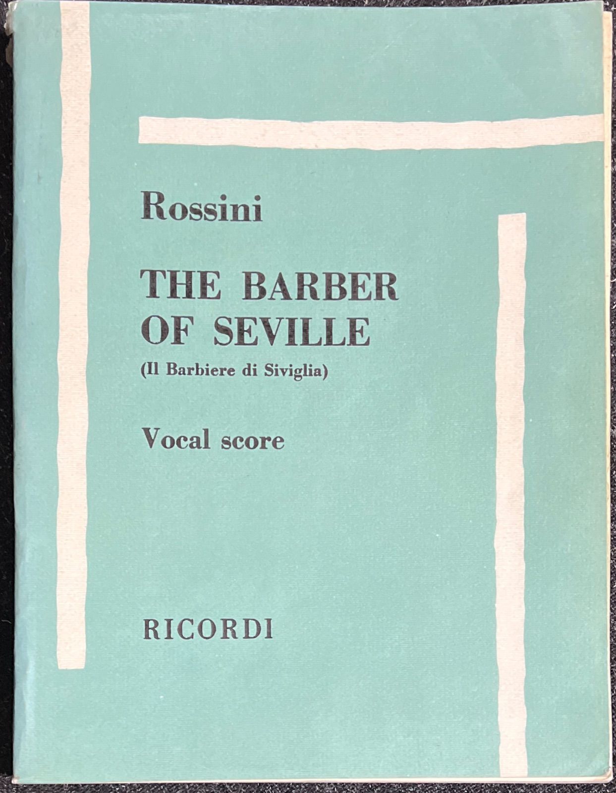 ロッシーニ セビリアの理髪師 (Vocal Score) 輸入楽譜 Rossini The