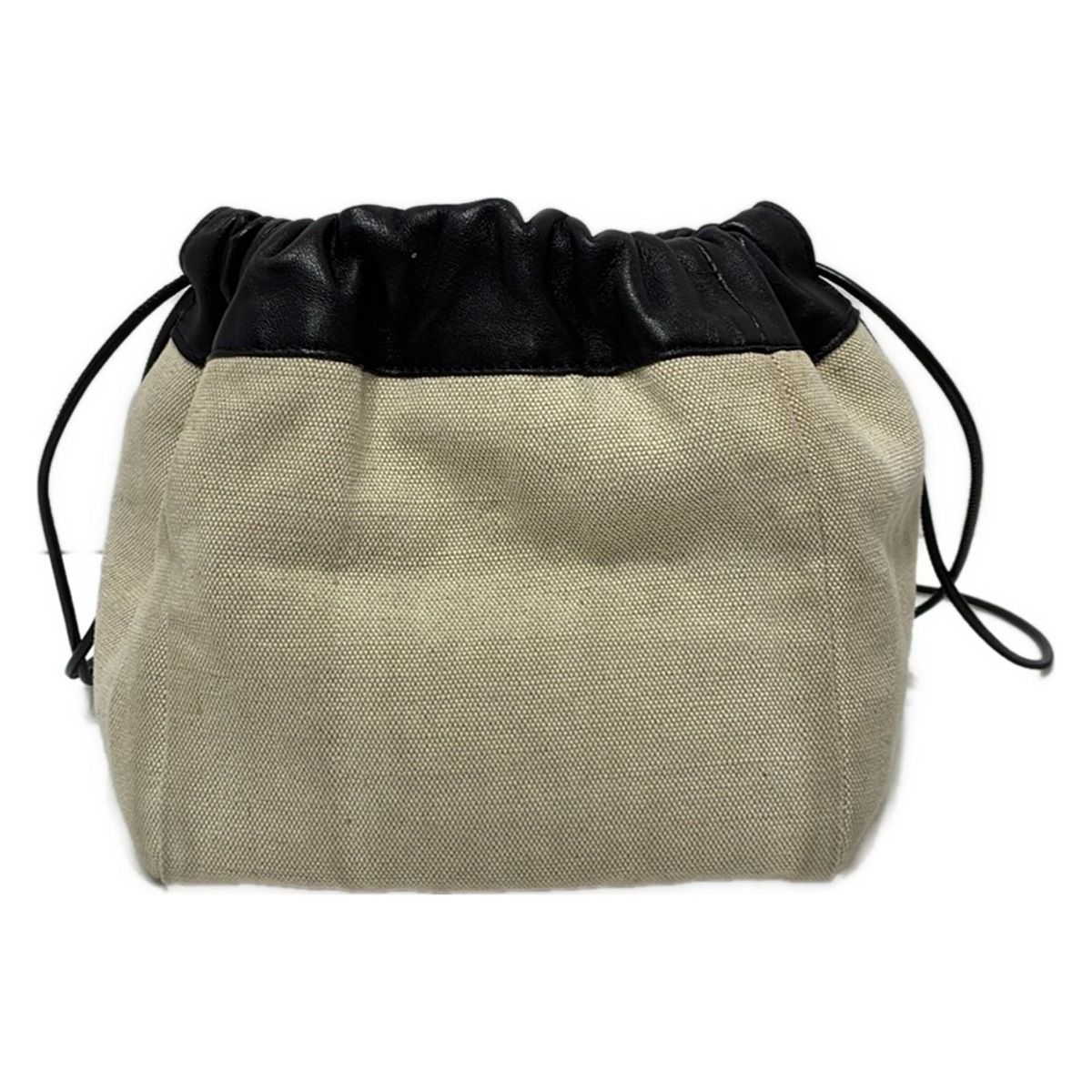 美品JIL SANDER ショルダーバッグ ドローストリング アイボリー 巾着 美品JIL SANDER ショルダーバッグ ドローストリング アイボリー 巾着