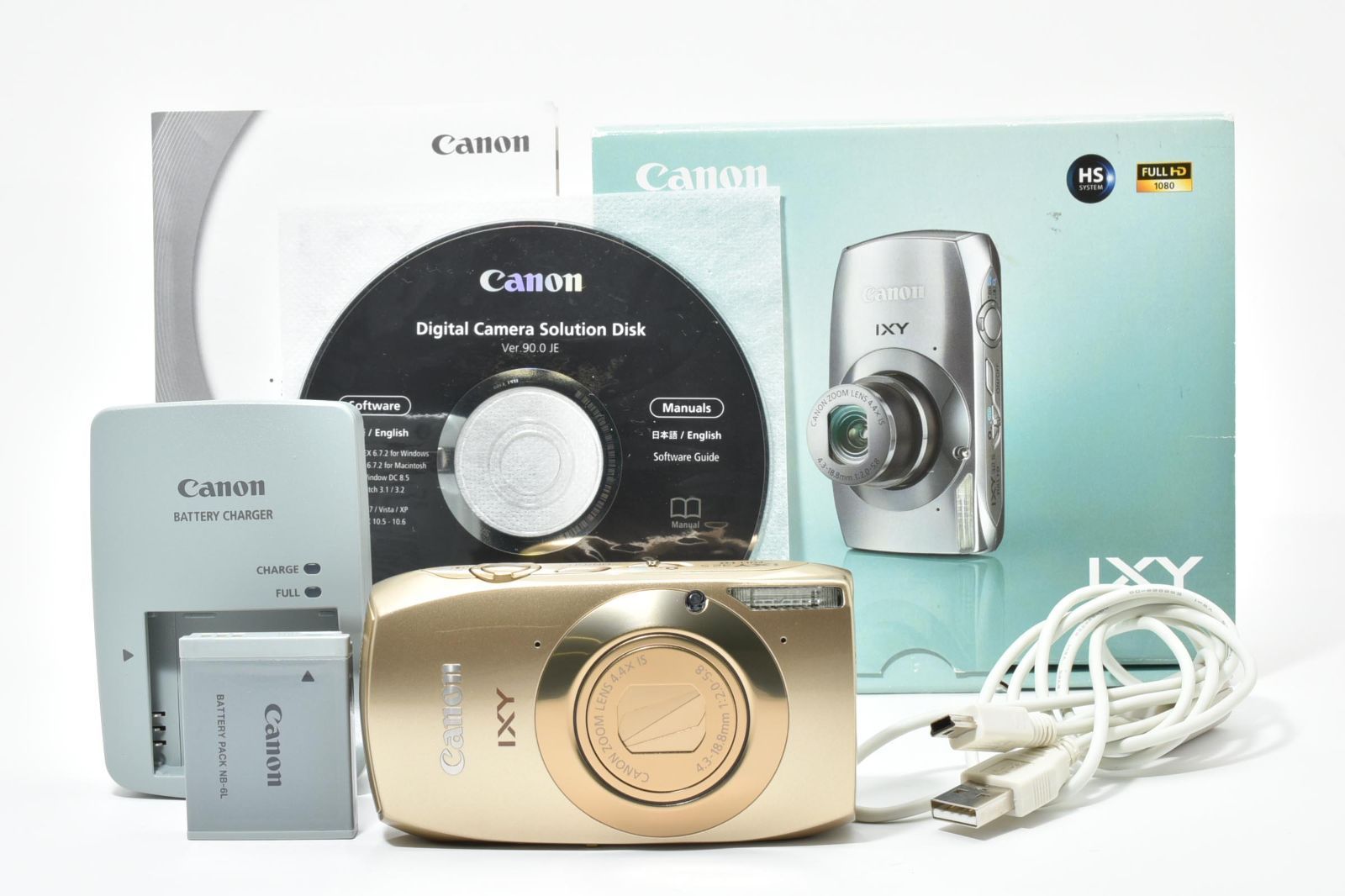 返品保証】☆良品☆ Canon キヤノン IXY 32S ゴールド コンパクト