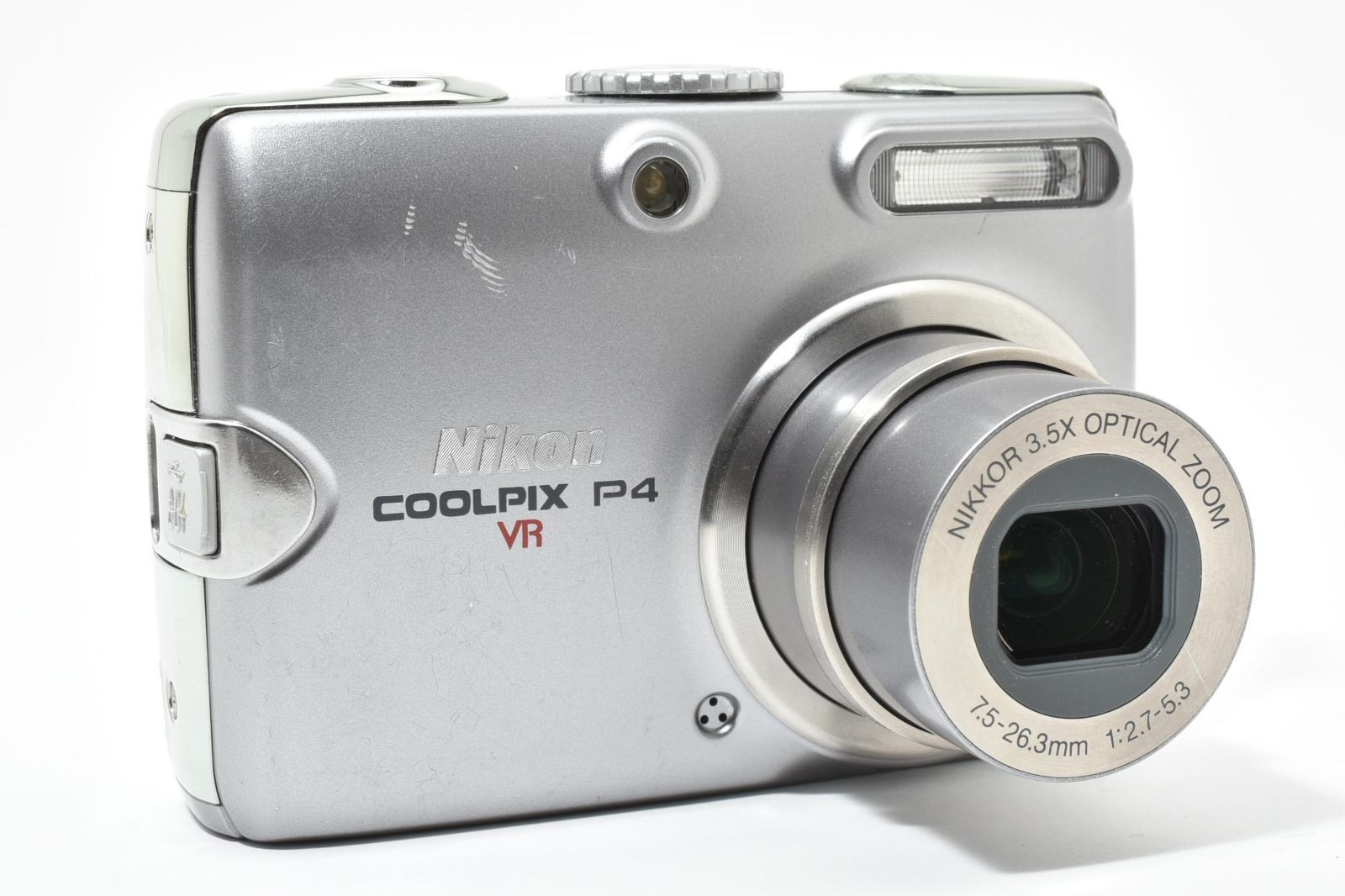 返品保証】☆良品☆ ニコン Nikon COOLPIX P4 3.5x バッテリー付き