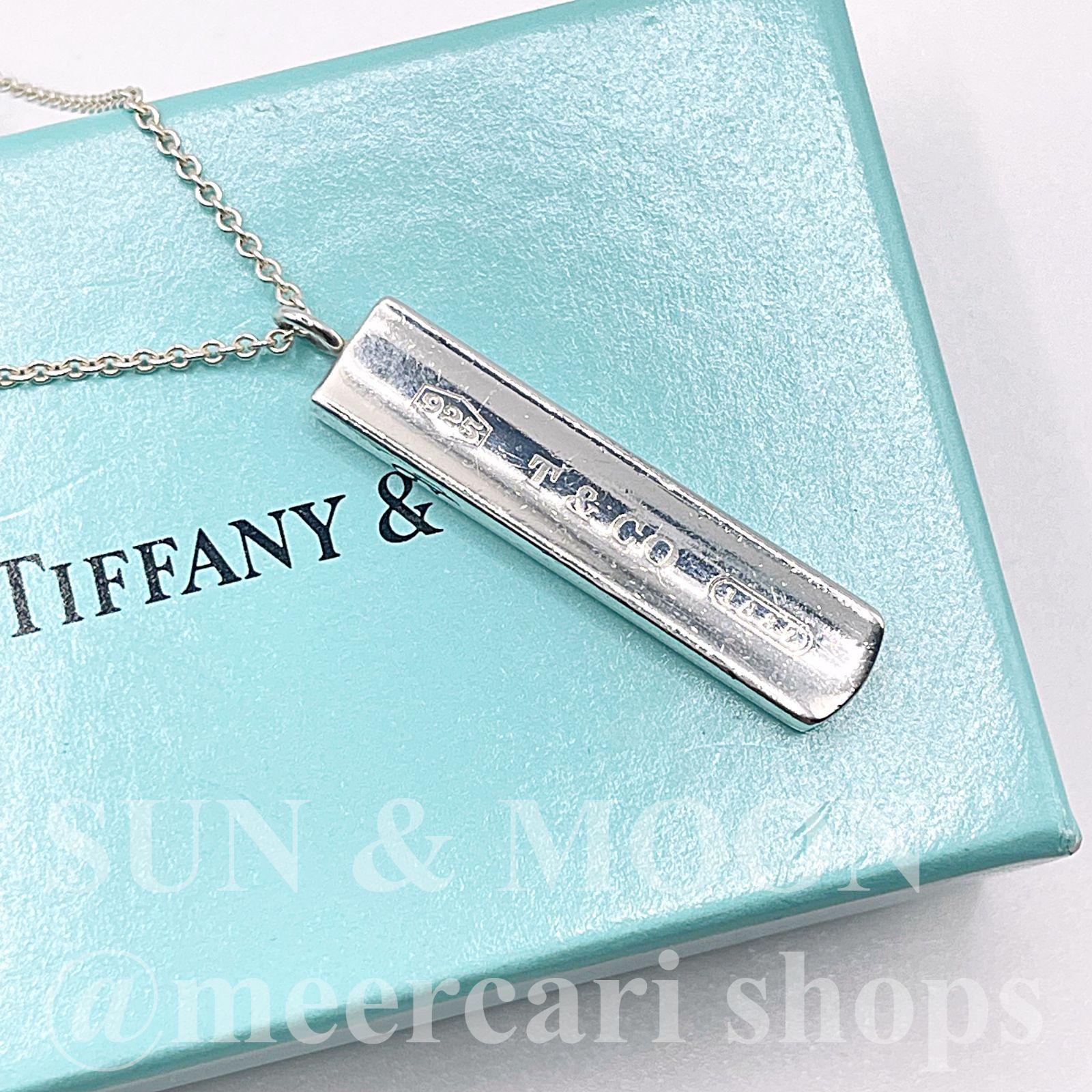 箱付き TIFFANY＆CO. ティファニー ナローバー 1837 ネックレス