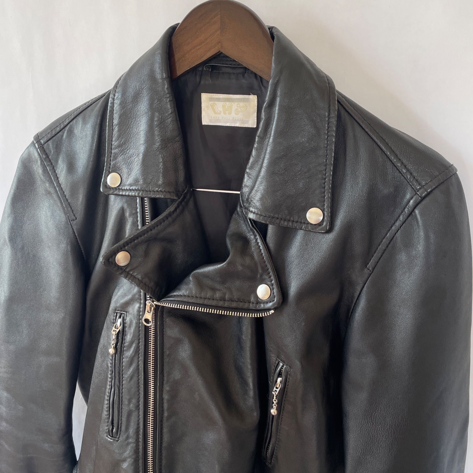 美品】LHP 羊革 エルエイチピー ダブルライダース ルイスレター