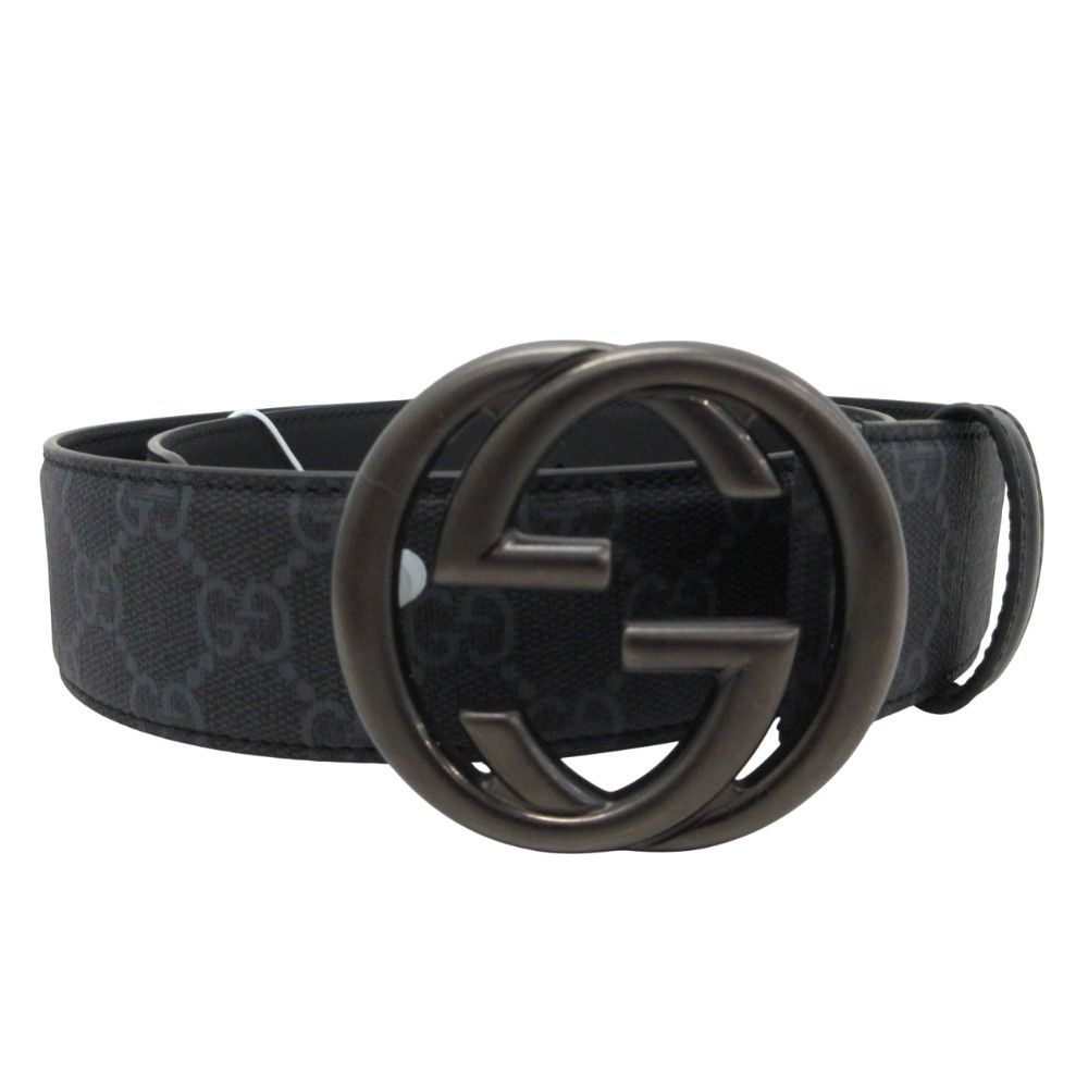 グッチ GUCCI タグ付き インターロッキングG バックル付き ベルト ロゴ