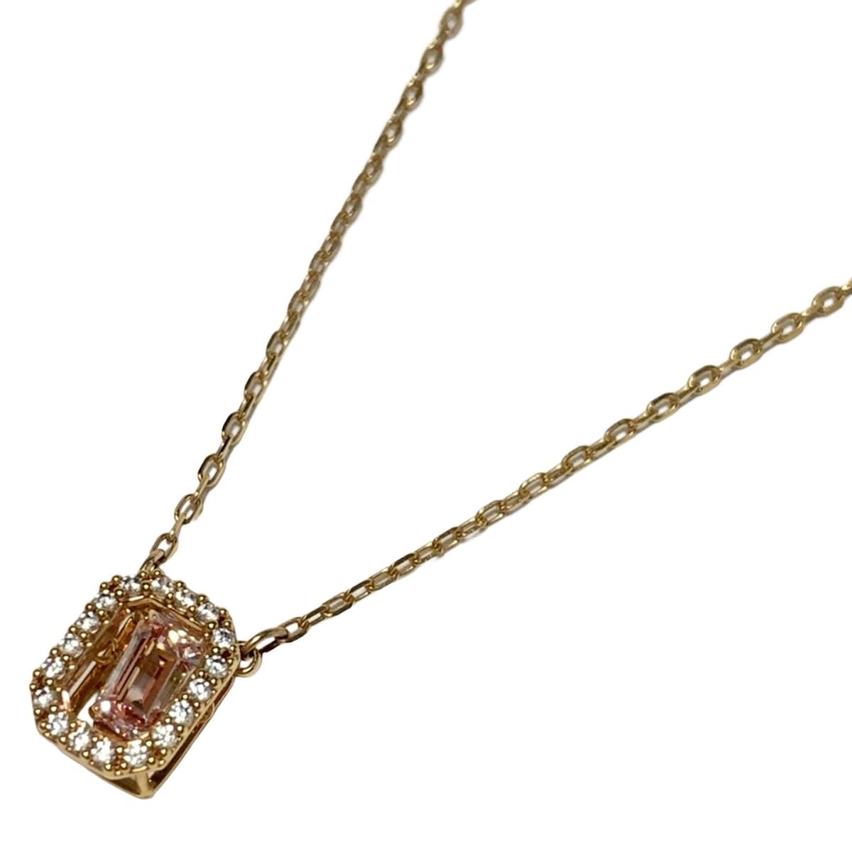 SWAROVSKI(スワロフスキー) ネックレス - ピンクゴールド×ライトピンク 