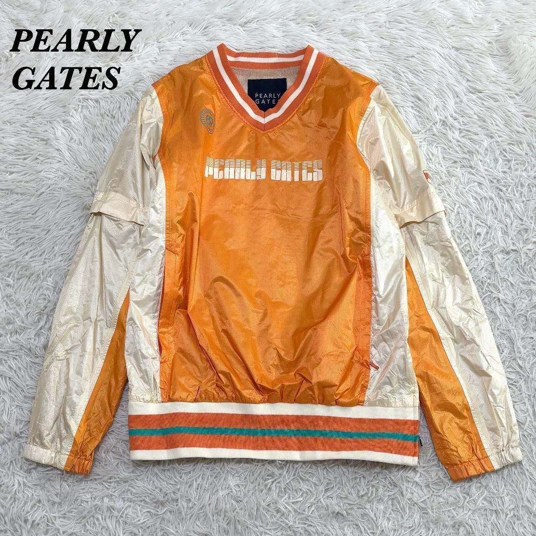 美品】 PEARLY GATES 2Way プルオーバーナイロンジャケット 2 - メルカリ