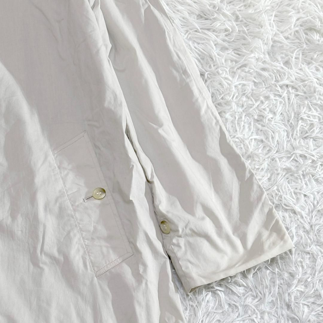 Burberry ステンカラーコート ロング丈 アイボリー M相当 - メルカリ 