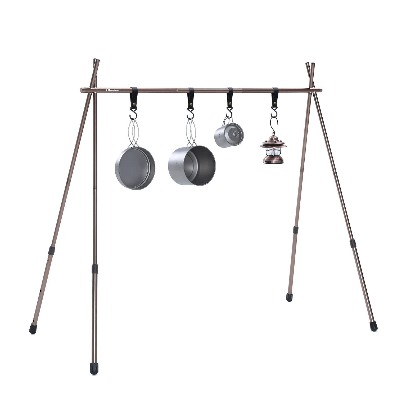 アルミ合金製 キャンプ 折り畳み式 ハンガーラック 軽量 3段階高さ調整