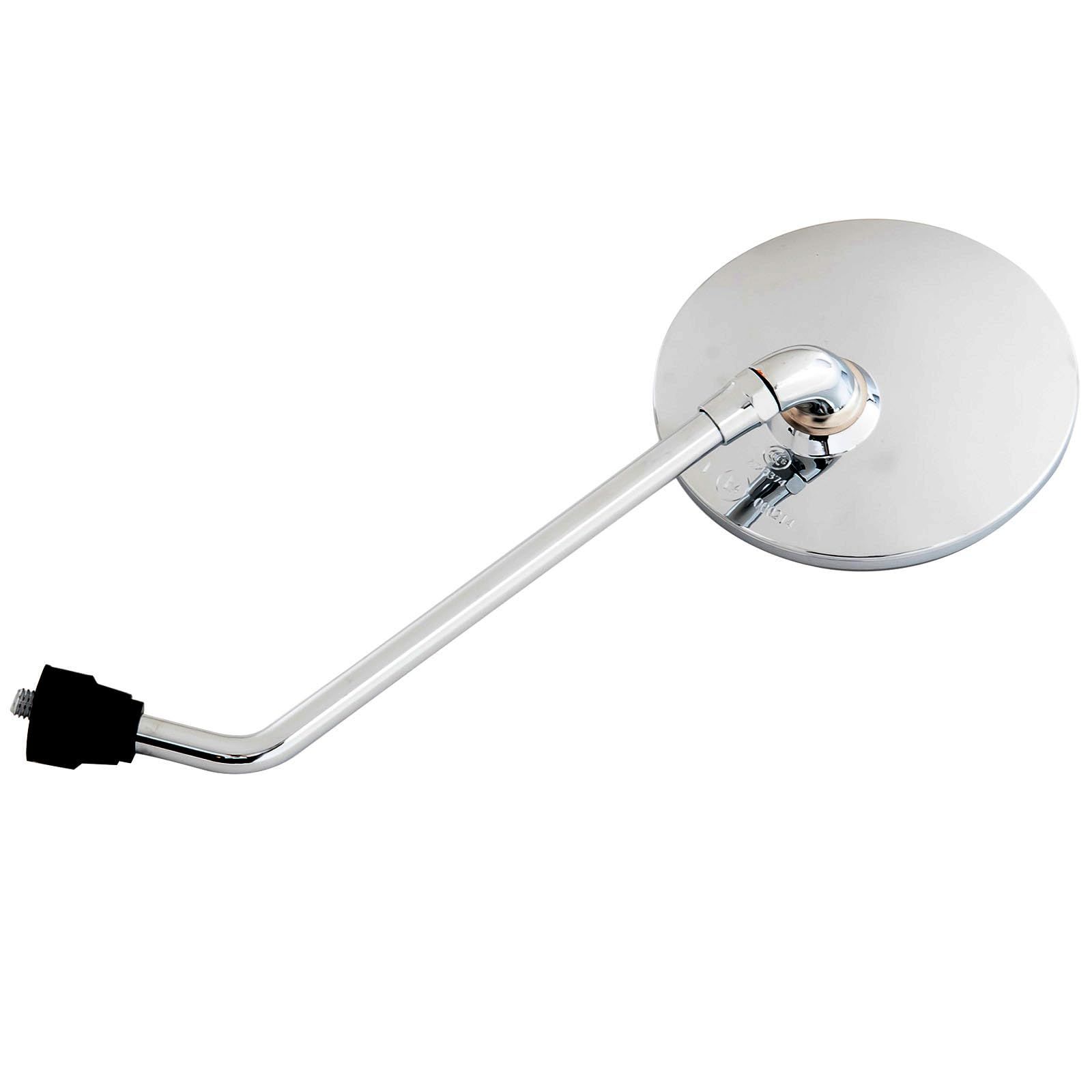 MIRAX(ミラックス) バイク ミラー 丸ミラー 右側 8mm 逆ネジ メッキ