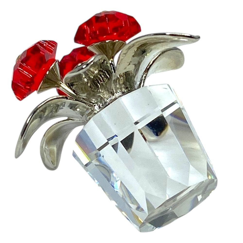 スワロフスキー フラワー 花 鉢植え オブジェ フィギュリン インテリア