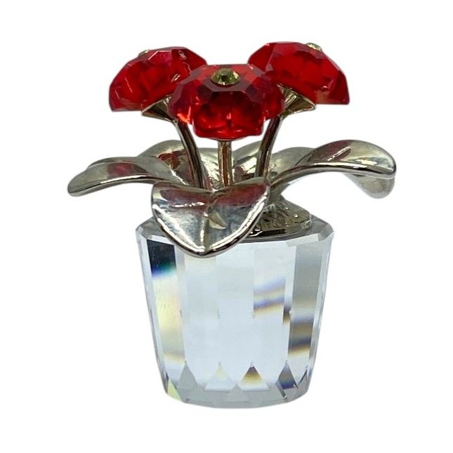 スワロフスキー フラワー 花 鉢植え オブジェ フィギュリン インテリア