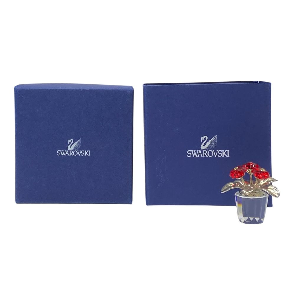 スワロフスキー フラワー 花 鉢植え オブジェ フィギュリン インテリア