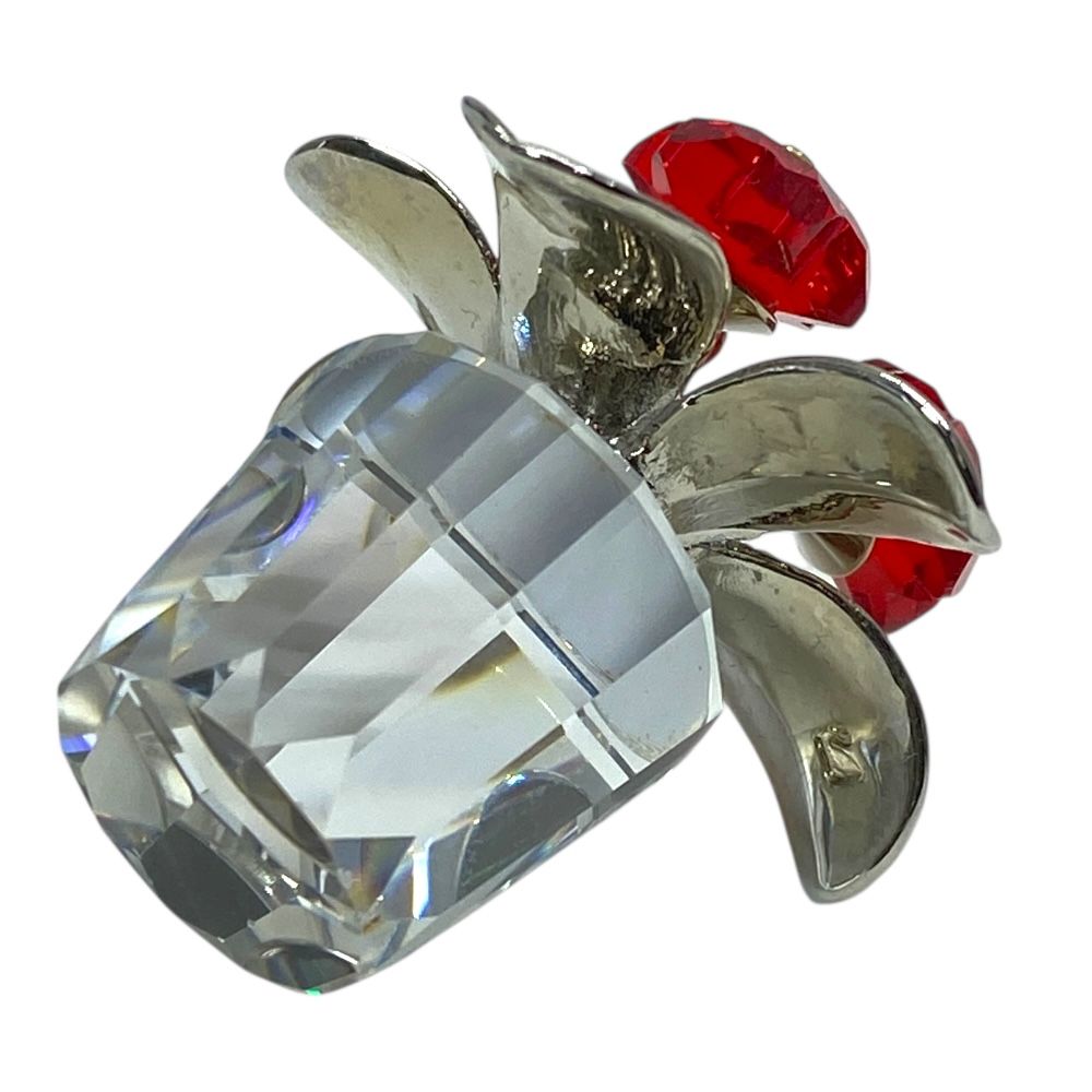 美品✨廃盤品✨ スワロフスキー フラワー クリスタル フィギュリン インテリア スワロフスキー フラワー 花 鉢植え オブジェ フィギュリン インテリア