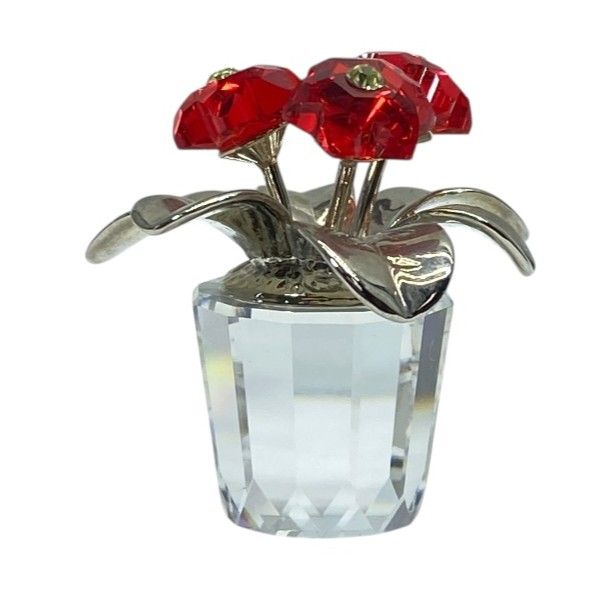 スワロフスキー フラワー 花 鉢植え オブジェ フィギュリン インテリア